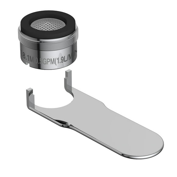 Danze DA613086N Standard Male Faucet Aerator Kit Chrome 1.75 GPM Danze DA613086N Standard Male Faucet Aerator Kit Chrome 1.75 GPM